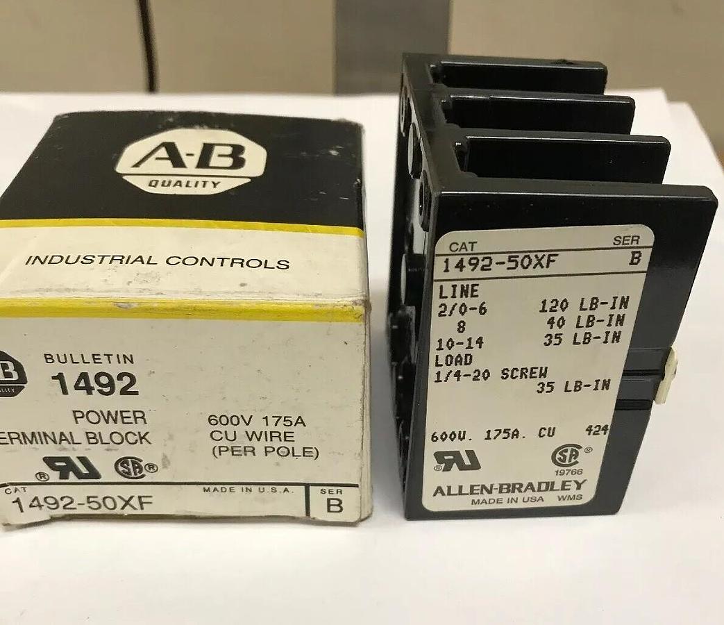 Allen Bradley,1492-50XF,Power Terminal Block  SER B