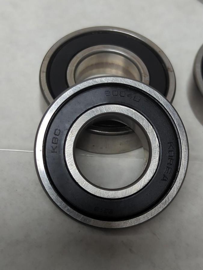 KBC,6004D,RUBBER SEALED BALL BEARING LOT OF 8