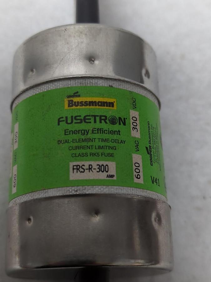 Used COOPER BUSSMANN,FRS-R-300,FUSETRON 300 AMP FUSE PRE-OWNED