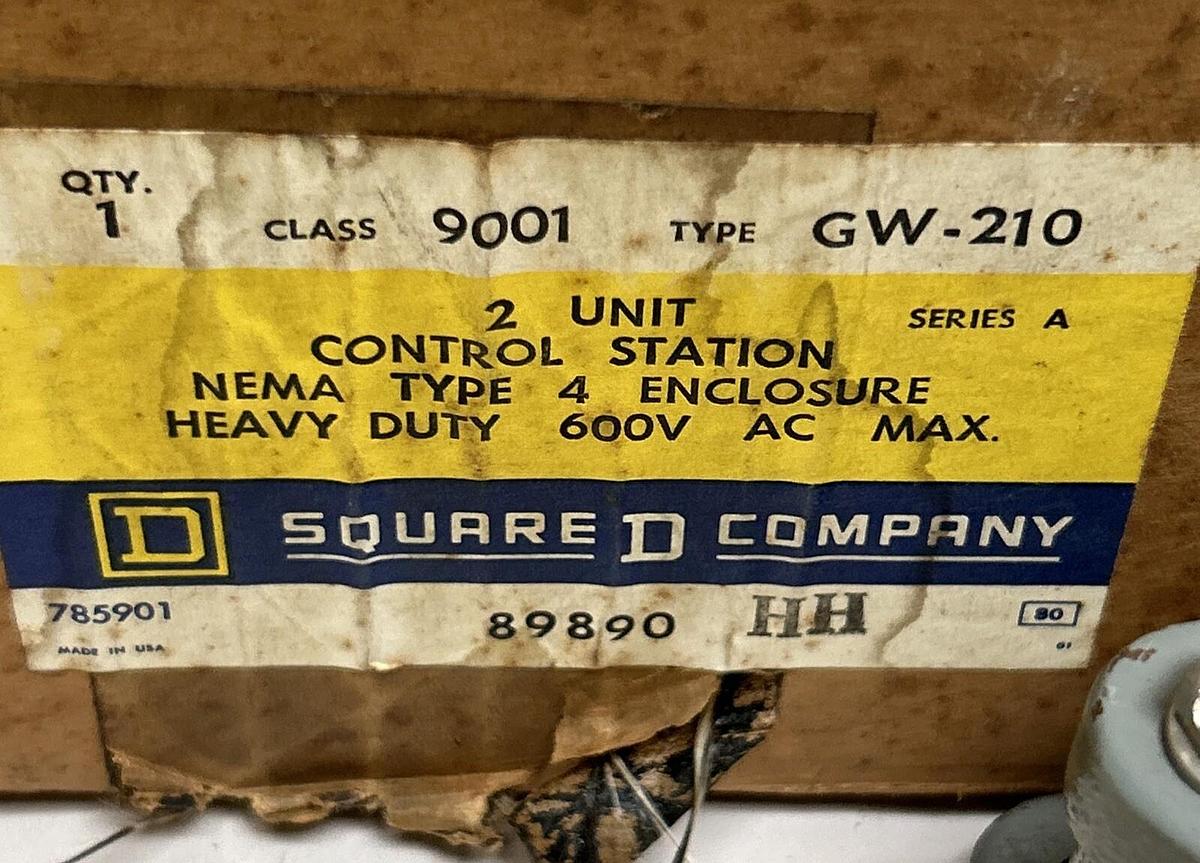 SQUARE D,9001GW-210,CONTROL STATION NOS