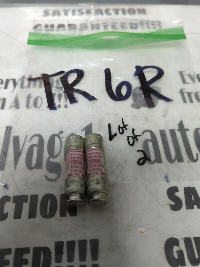 GOULD SHAWMUT,TR6R,TRI-ONIC FUSE LOT OF 2 NOS