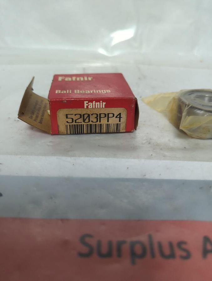 FAFNIR,5203PP4,DOUBLE ROW ANGULAR CONTACT BEARING NOS