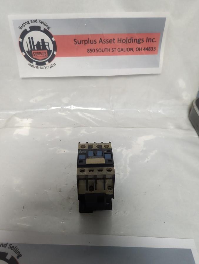 Used TELEMECANIQUE,LC1 D12 10,CONTACTOR 110V 50/60HZ PRE-OWNED