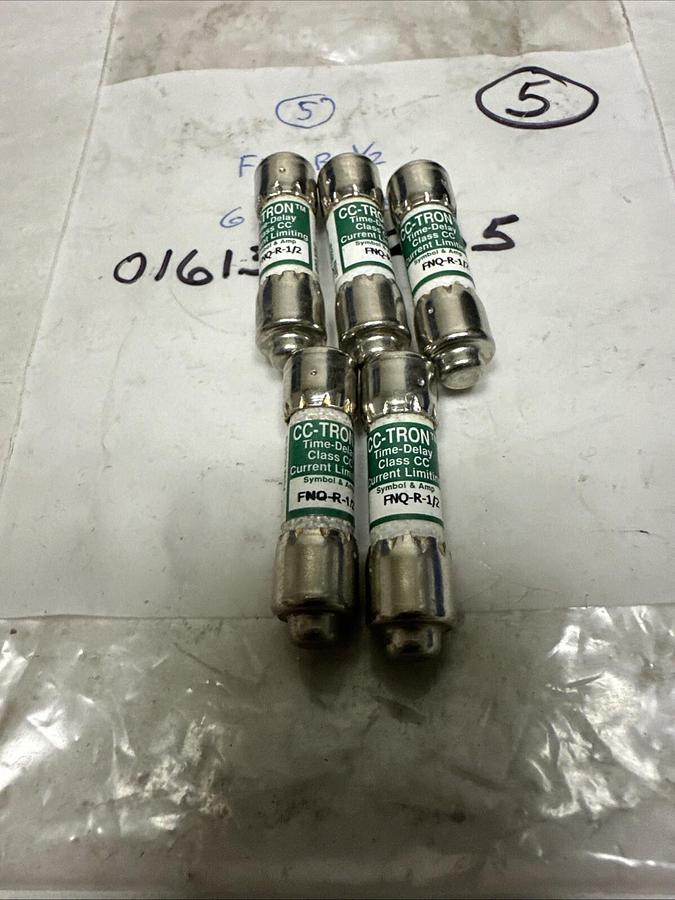 CC-Tron,FMQ-R-1/2,Time Delay Fuse LOT of 5