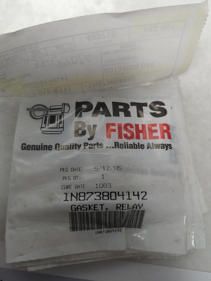 FISHER,1N873804142,GASKET RELAY LOT OF 8 NOS