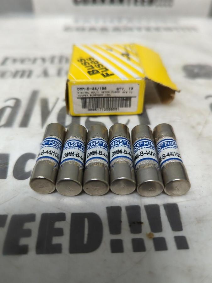 COOPER BUSSMANN,DMM-B-44/100,DIGITAL MULTIMETER FUSE BOX OF 6 NOS