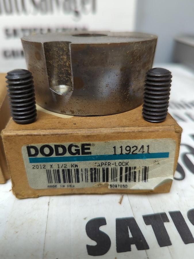 DODGE,119241 2012X1/2-KW,TAPER-LOCK BUSHINGS LOT OF 2 NOS