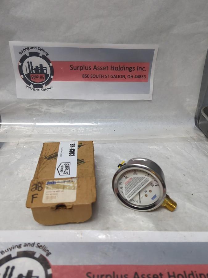 WIKA,4270053,PRESSURE GAUGE 30PSI 1/4 IN BOTTOM CONNECTION NOS