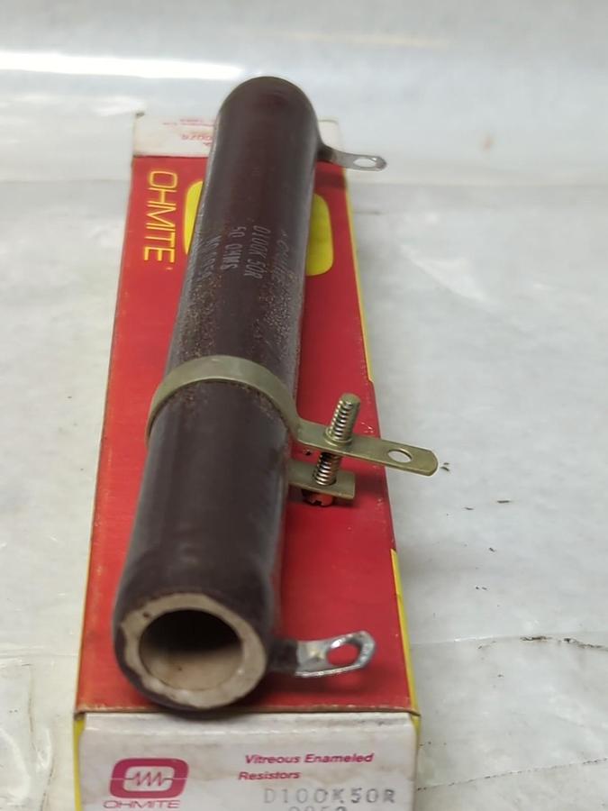 OHMITE,D100K50R,RESISTOR 100 WATT 50 OHM NOS