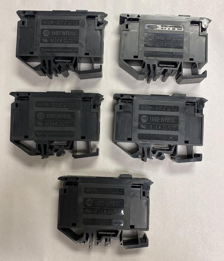 ALLEN BRADLEY,1492-WFB10,TERMINAL BLOCK LOT OF 5 NOS