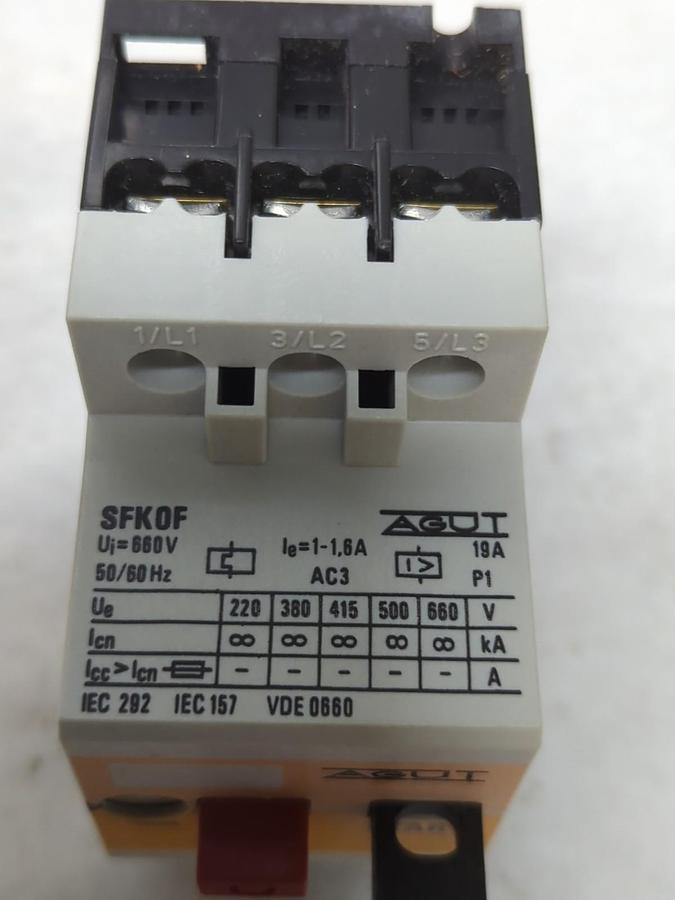 AGUT,SFKOF,MOTOR CONTACTOR SWITCH 1-1.6A NOS