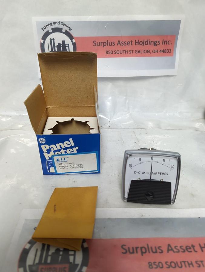 GE,250-2,PANEL METER +/-10MADC NOS