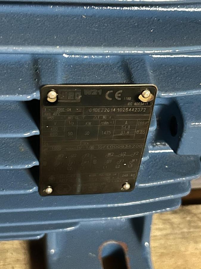 WEG,GFE000936200,MOTOR 40HP 30KW 400/690V 1475RPM 3PH 200C-04 FRAME