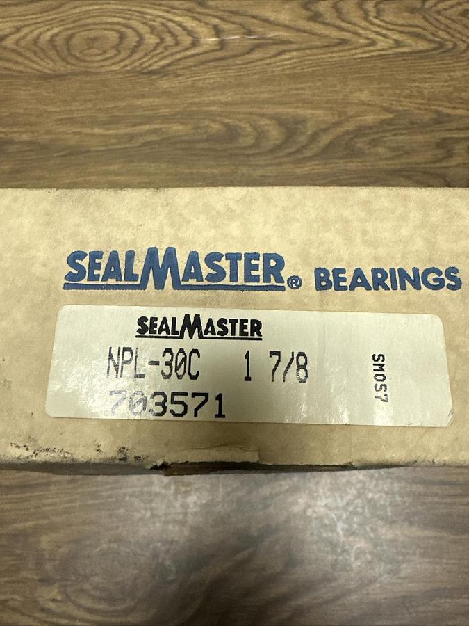 Sealmaster,NPL-30C,Pillow Block Bearing 1 7/8" Bore