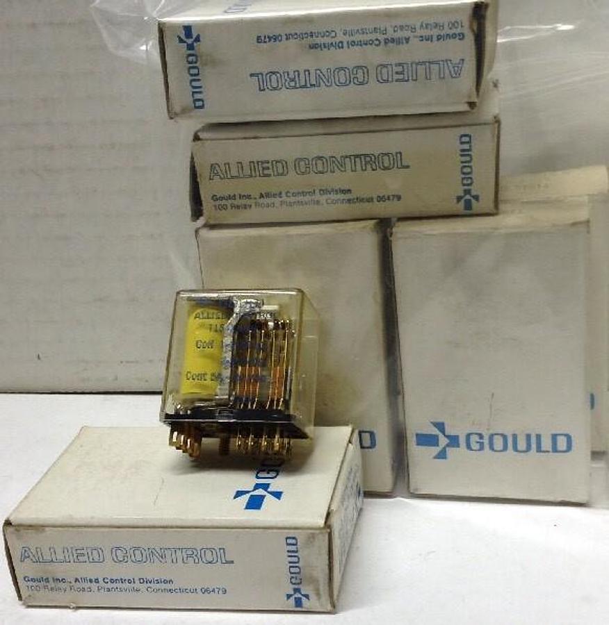 Gould Allied Control,T154X-396 4PDT,Relay 5 Amp LOT OF 7