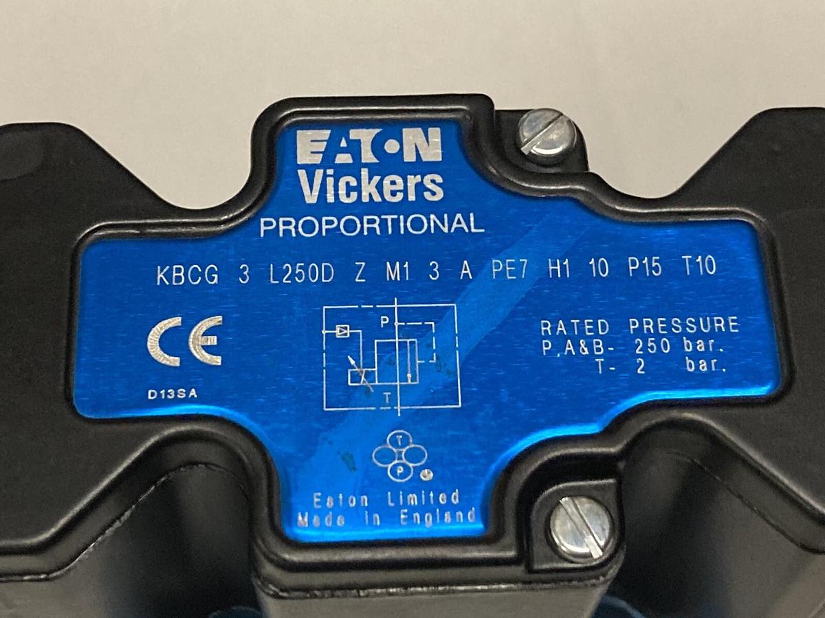 Used Eaton Vickers,KBCG-3-L250D-Z-M1-3-A-PE7-H1-10-P15-T10,Proportional Valve