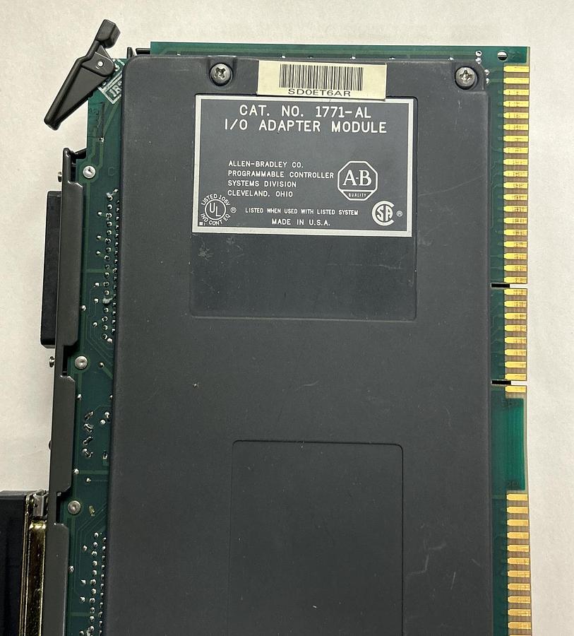 Used ALLEN BRADLEY,1771-AL,I/O ADAPTER MODULE W/ 1777-CP PLUG