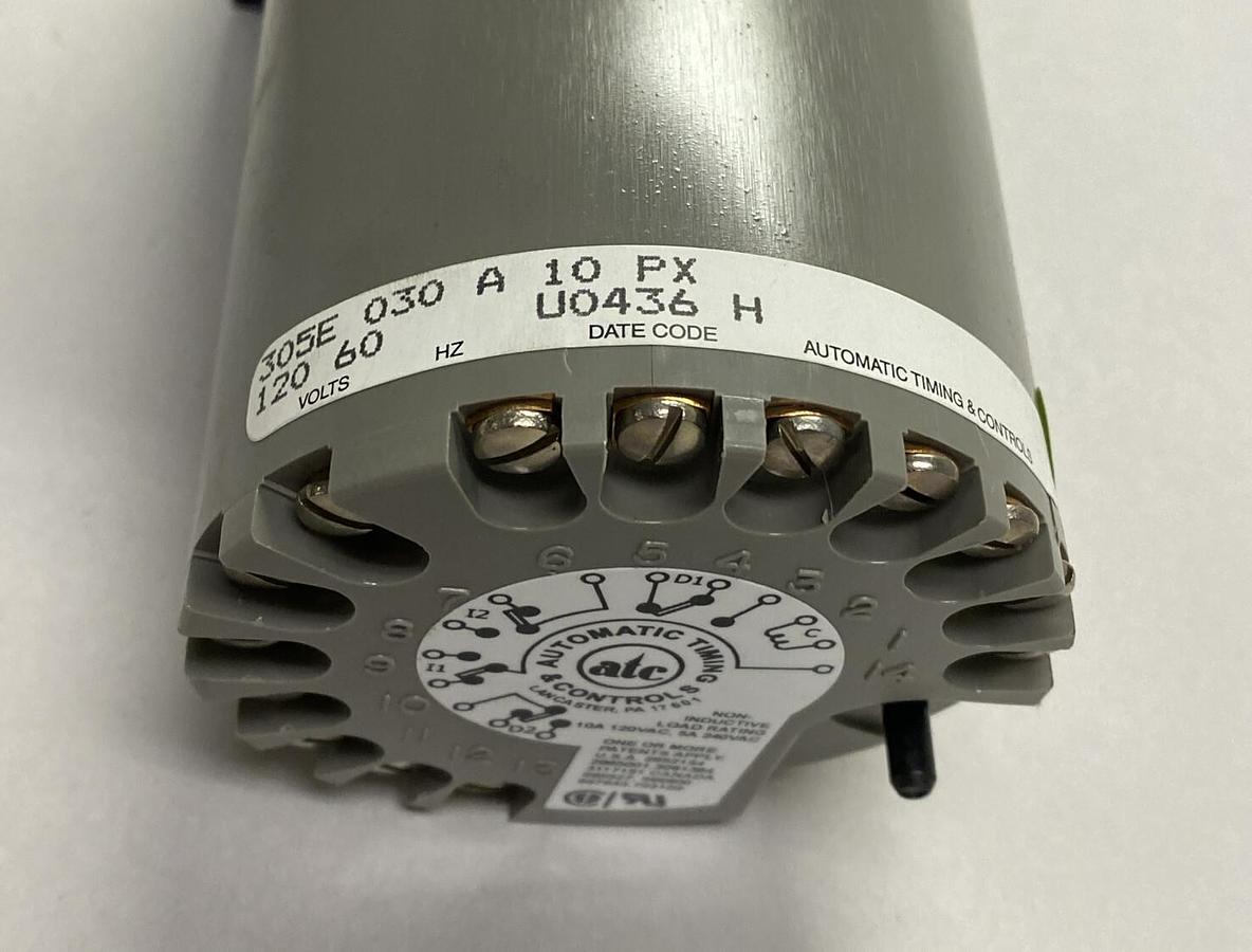 MARSH BELLOFRAM,ATC 305E-030-A-1-0-PX, ELECTROMECHANICAL TIMER 6HRS 120V NOS