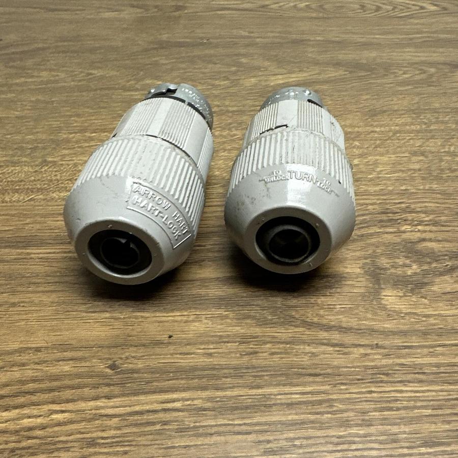Used Arrow Hart Lock,50A125/250V,Female Receptacle LOT of 2