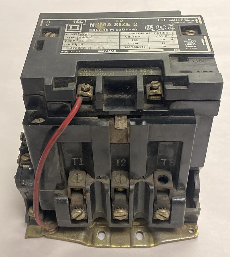 Used Square D,8502 SD0-2,Series A Contactor