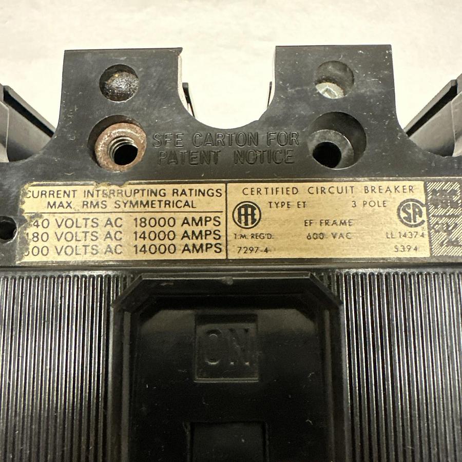 Used ITE,EH3-BO30,30 Amp 3 Pole Molded Circuit Breaker