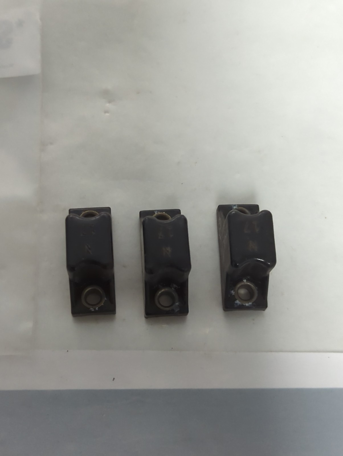 Used ALLEN BRADLEY,N17,THERMAL OVERLOAD PROTECTION HEATER ELEMENT LOT OF 3 PRE-OWNED