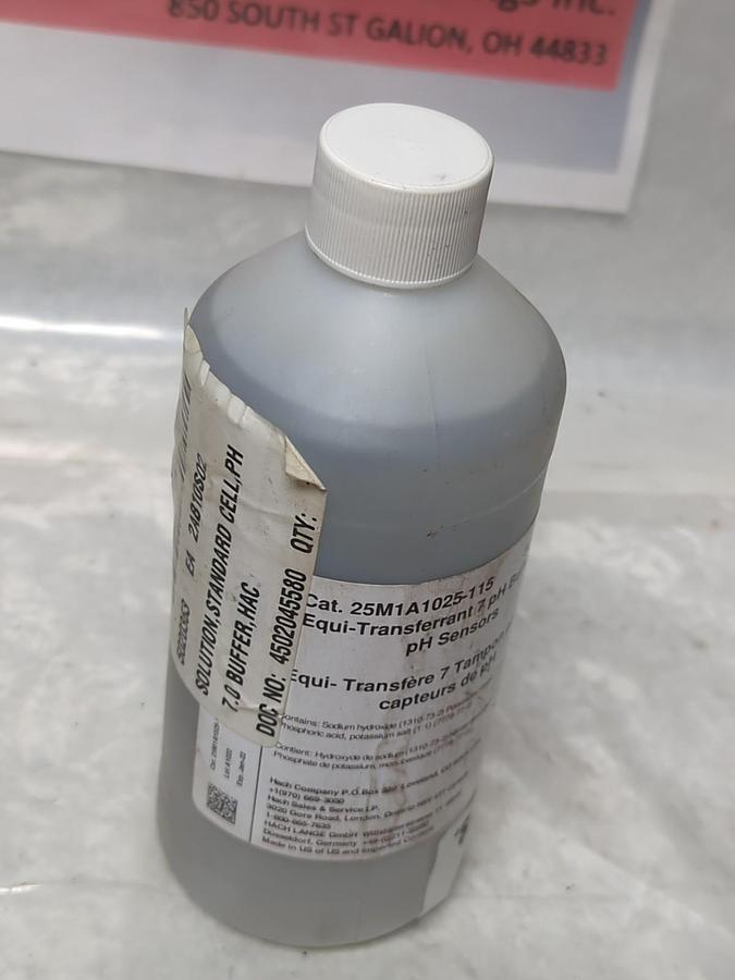 HACH,25M1A1025-115,EQUI-TRANSFERRANT 7 PH BUFFER FOR PH SENSORS NOS