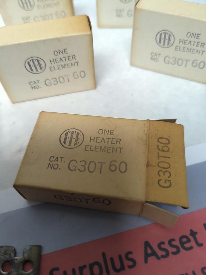 GOULD ITT,G30T60,OVERLOAD HEATER ELEMENT LOT OF 5 NOS