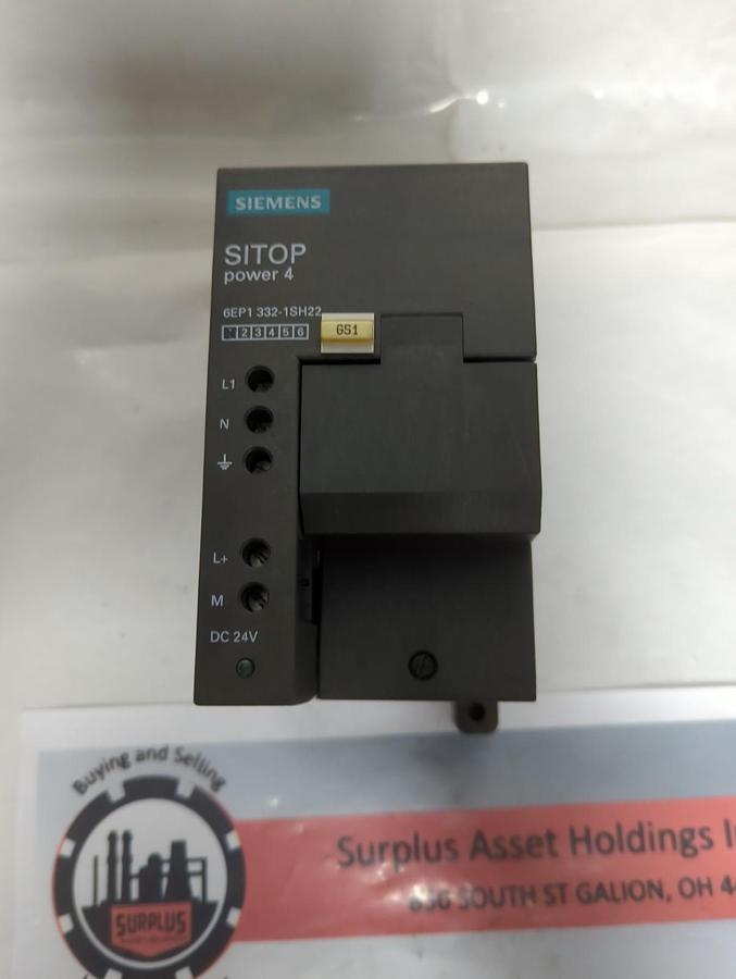 Used SIEMENS,6EP1 332-1SH22,SITOP POWER SUPPLY 4A PRE-OWNED