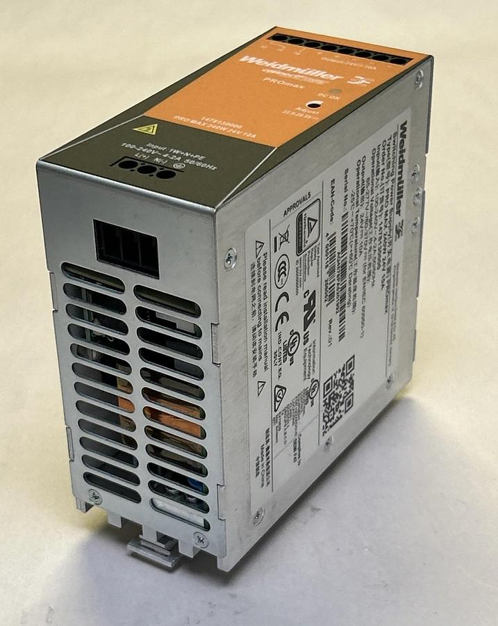 Used WEIDMULLER,1478130000,SWITCHING POWER SUPPLY 240W 24V 10A