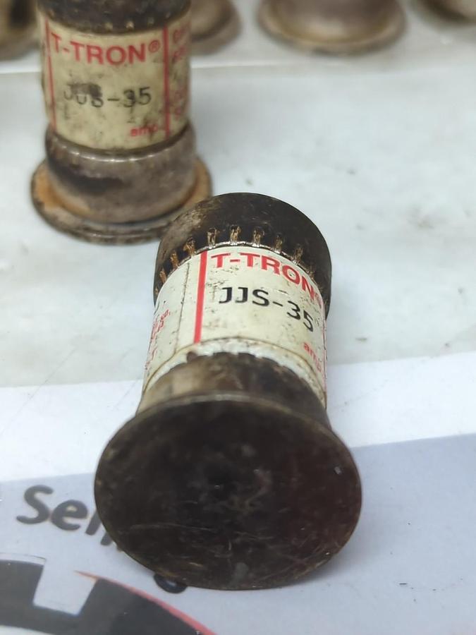 Used COOPER BUSSMANN,JJS-35 T-TRON 35 AMP FUSE LOT OF 15 PRE-OWNED