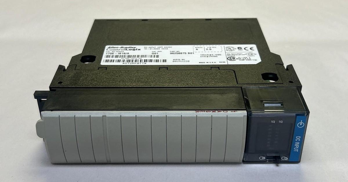 Used ALLEN BRADLEY,1756-IB16,DC INPUT MODULE