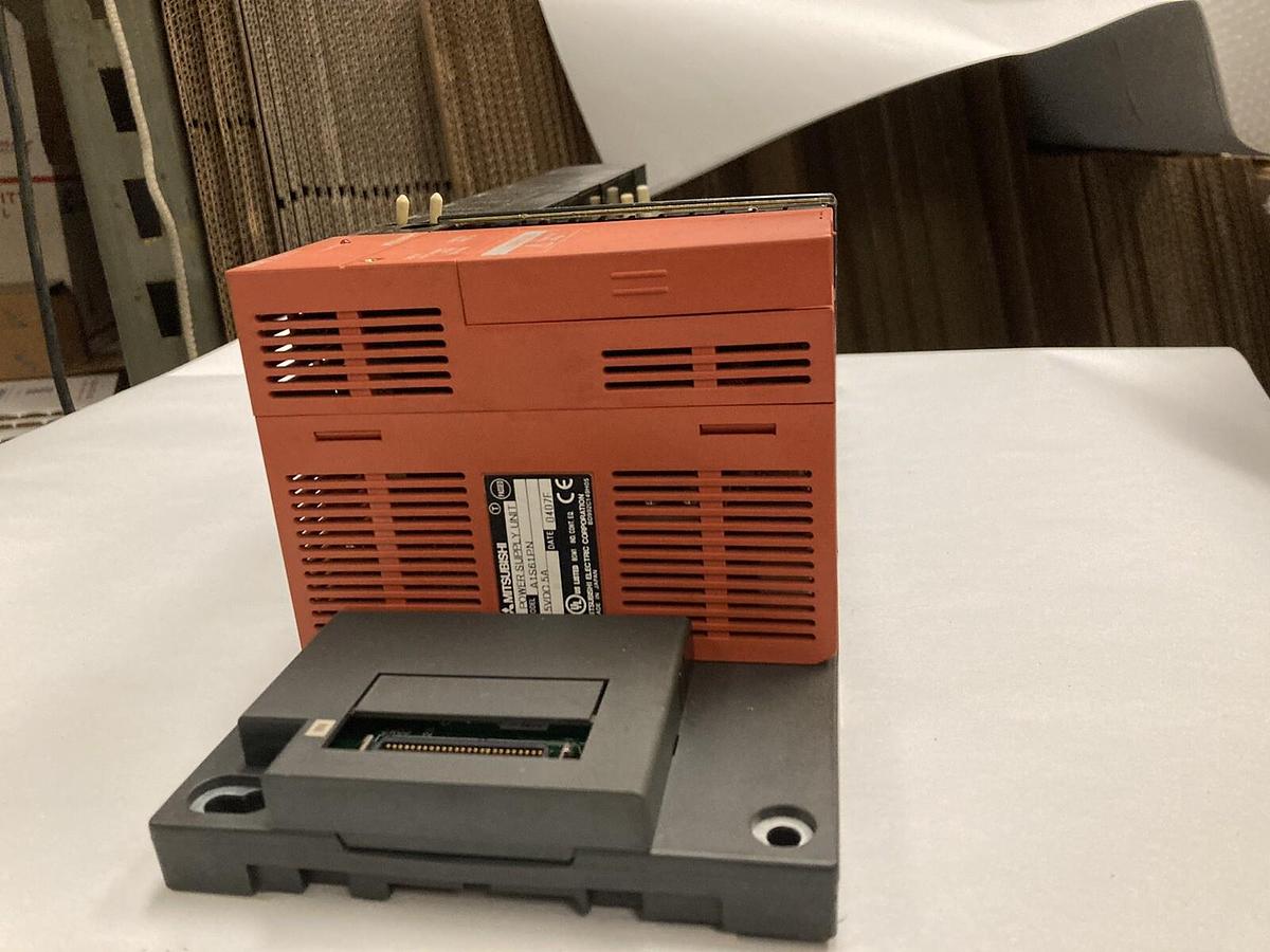 Used Mitsubishi,A1S61PN/A1S64AD/A1SX41(x3) /A1SY42 (x2) /A1SY41,Rack Assembly