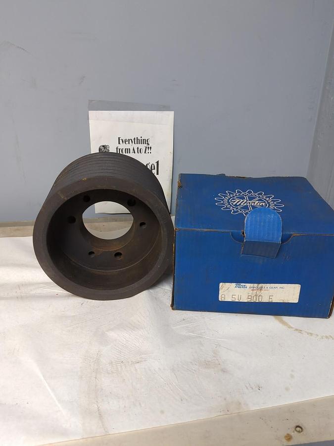 MARTIN,8 5V 900E,SHEAVE 8 GROOVE PULLEY NOS