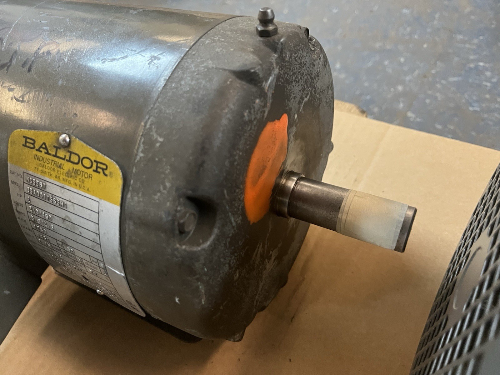 Used BALDOR,M3558T,MOTOR 2HP 230/460V 1740RPM 3PH 145T