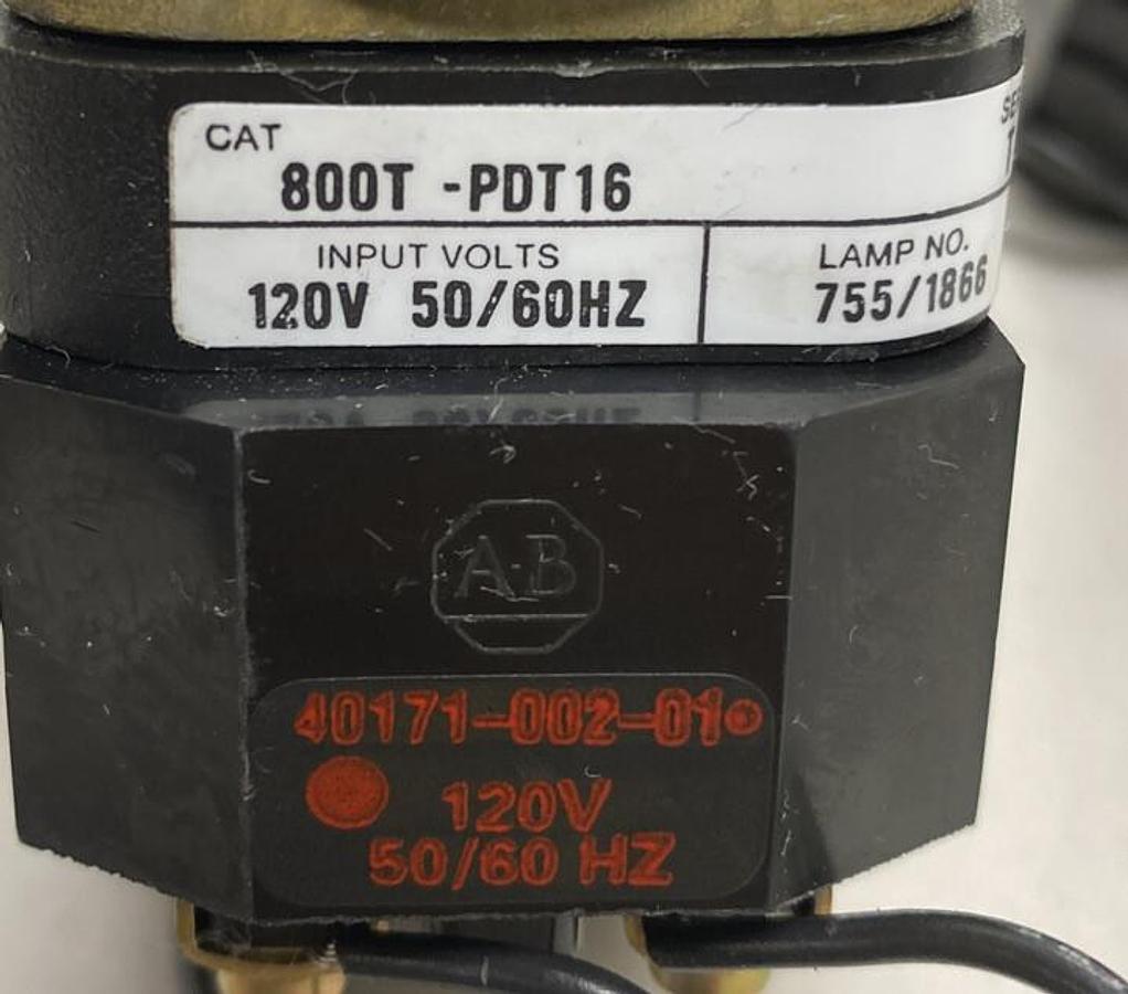 Allen-Bradley,800T-PDT16,Pilot Light W/ 800T-N296 Relay Module Lot of 3