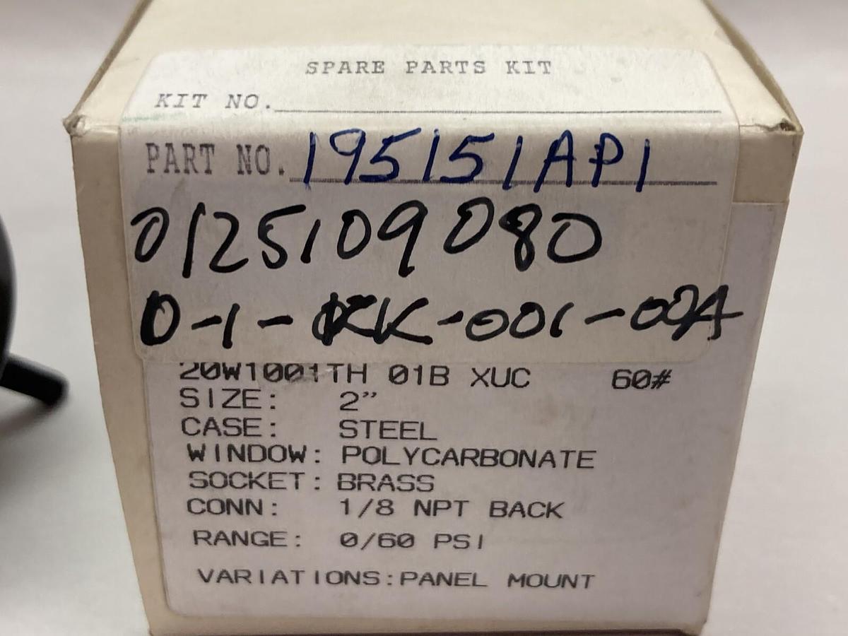 Ashcroft,20W1001TH 01B XUC,Spare Parts Kit 2 Inch Size 0/60 PSI
