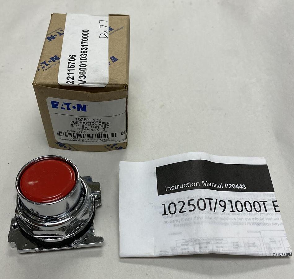 Used Eaton,10250T102,Push button Operator Series A1 NOS