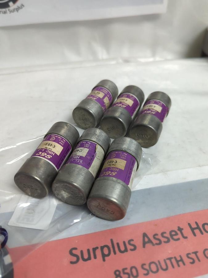 Used G&C,C40J,FUSE 40 AMP LOT OF 6 PRE-OWNED