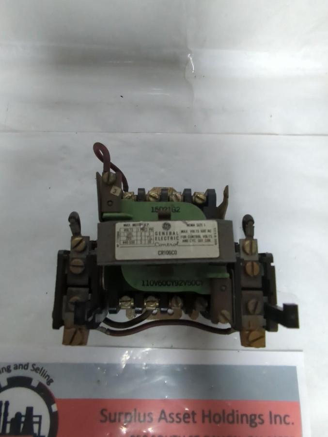 Used GENERAL ELECTRIC,CR106C0,CONTACTOR SIZE 1 600AC PRE-OWNED
