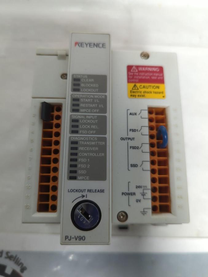 Used KEYENCE,PJ-V90,LIGHT CURTAIN CONTROLLER PRE-OWNED