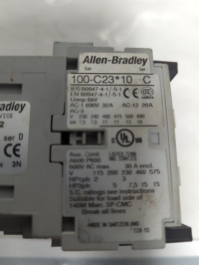 Used ALLEN BRADLEY,104-C23D22,REVERSING CONTACTOR PRE-OWNED
