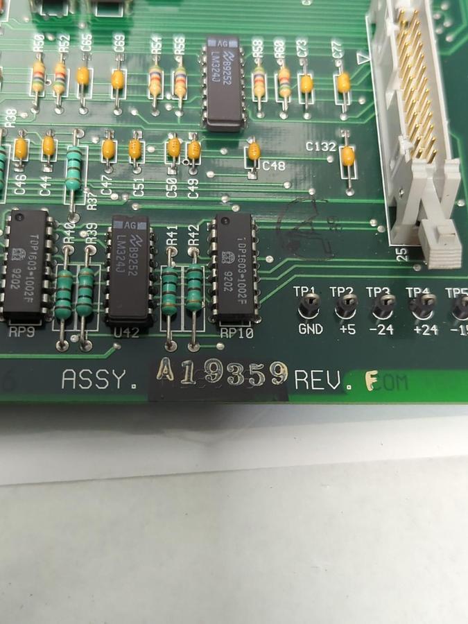 Used AVTRON,A19359,CIRCUIT BOARD REV. F PRE-OWNED