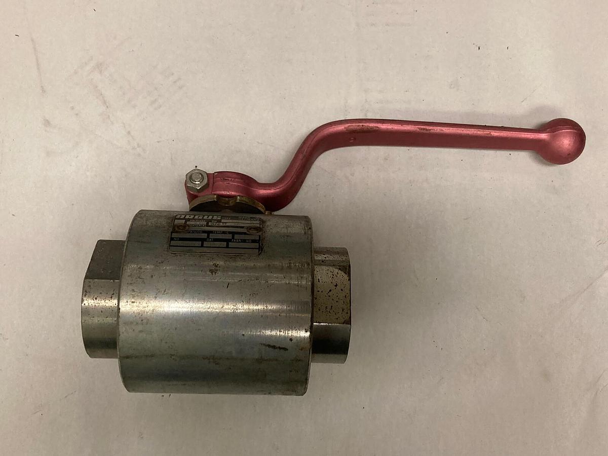 Used Argus,BK9 PN800 DN8 CS/CR-CR-T,Block Ball Valve and Tap Wrench