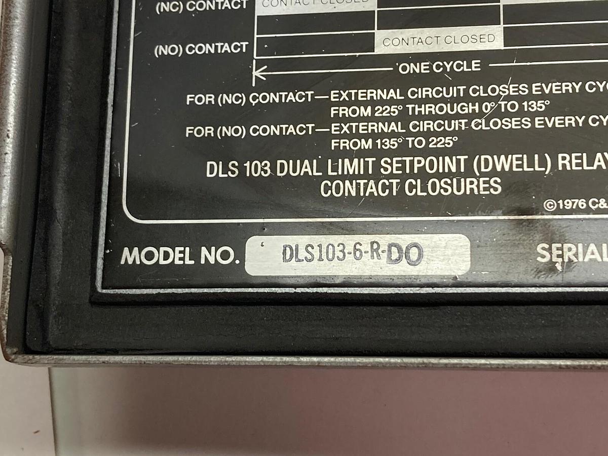 Used C&A Products,DLS103-6-R-DO,Programmable Limit Switches