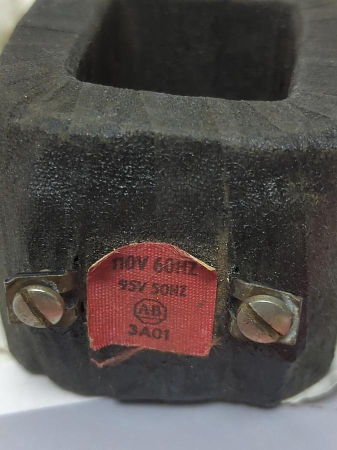 Used ALLEN-BRADLEY,3A01,COIL 110V 60HZ 95V 50HZ PRE-OWNED