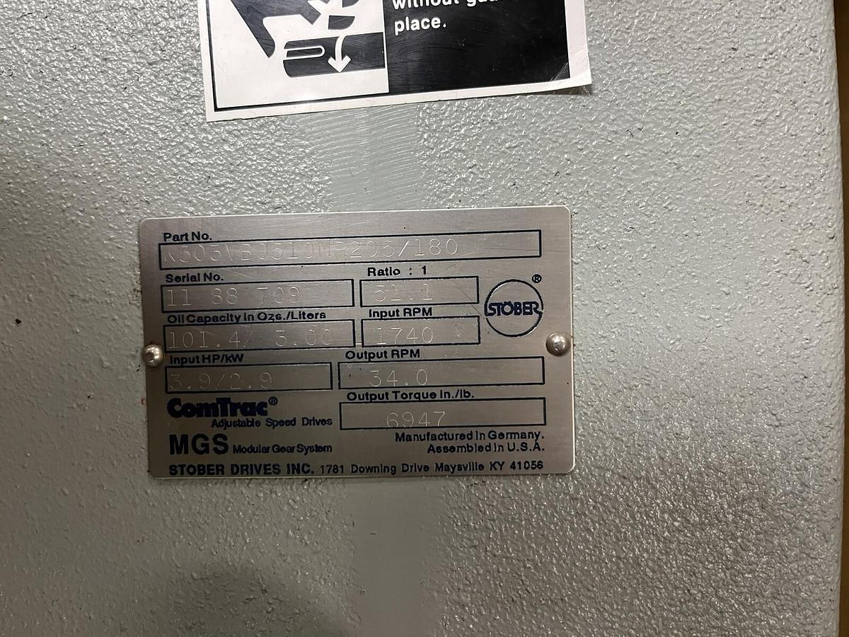 Stober,K505VB0510MR205/180,GEARMOTOR RATIO 51.1 3HP 1740RPM 3PH