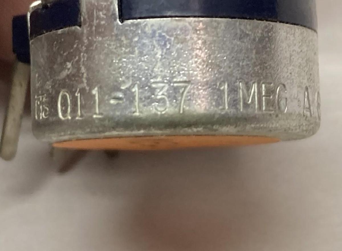 Used CTS,013-137,Potentiometer Trimmer 1Meg C 6306