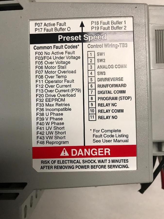 Used Allen Bradley,160-BA02NPS1,Series C Speed Driver