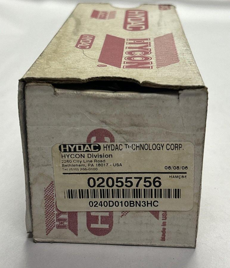 Used HYDAC,02055756,HYDRAULIC FILTER NEW